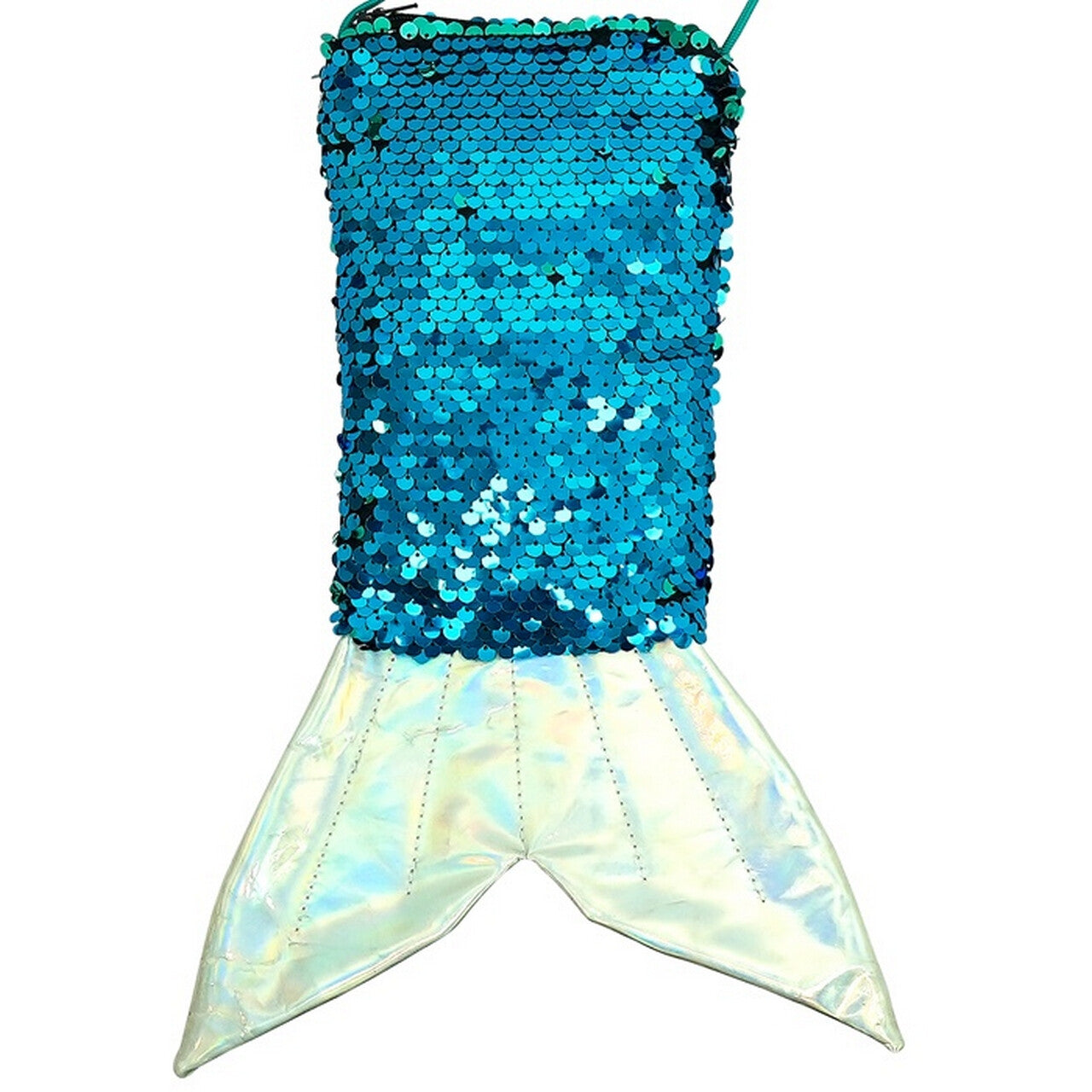 Op deze afbeelding zie je een Accessoires, van het merk Widmann. Pailletten Tas Zeemeermin Blauw