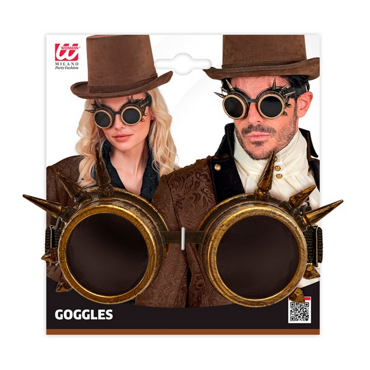 Op deze afbeelding zie je een Accessoires, van het merk Widmann. Steampunk Bril Lashes Out