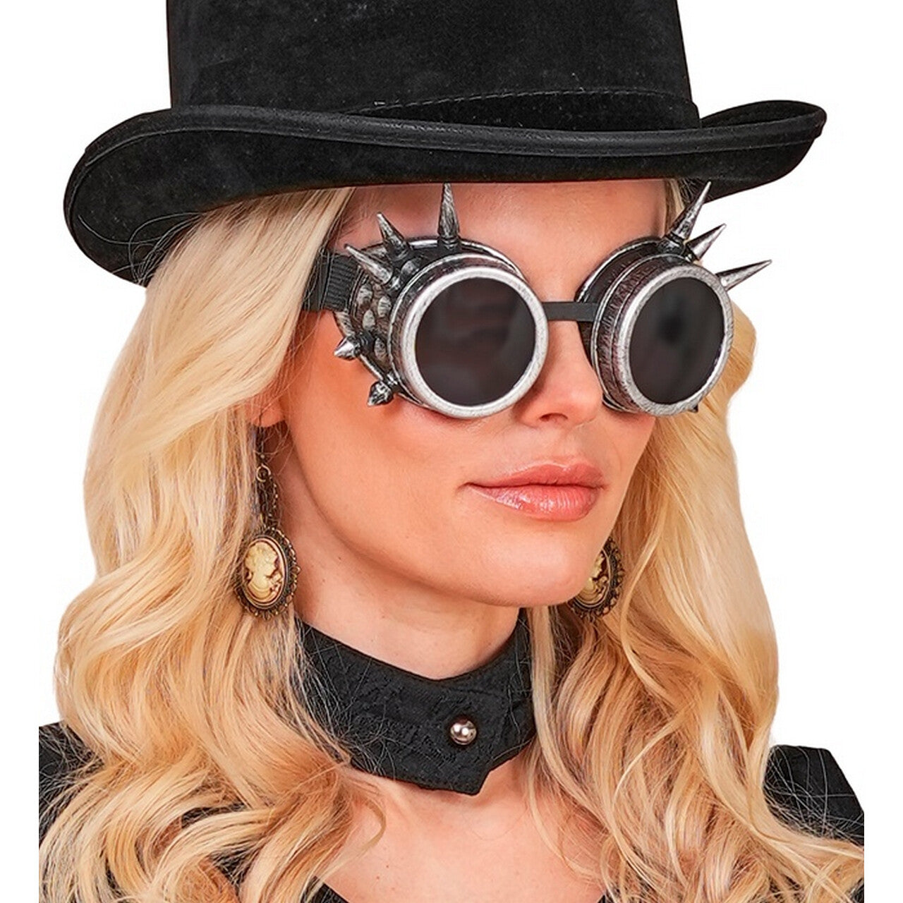 Op deze afbeelding zie je een Accessoires, van het merk Widmann. Steampunk Bril Pointy Lashes