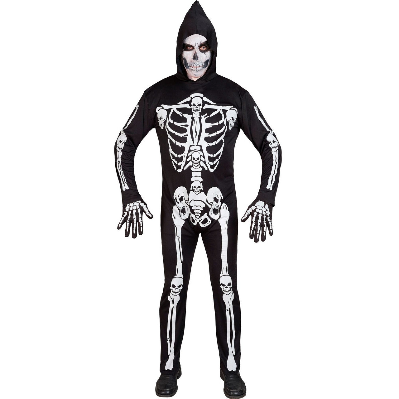 Op deze afbeelding zie je een Kostuums, van het merk Widmann. Walking Bones Scary Skelet Kostuum