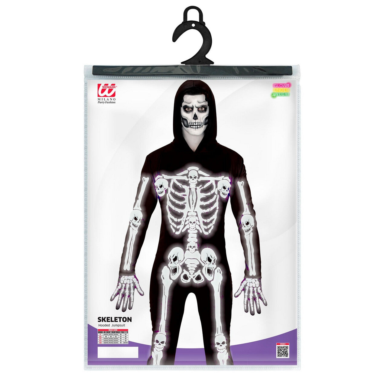 Op deze afbeelding zie je een Kostuums, van het merk Widmann. Walking Bones Scary Skelet Kostuum