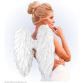 Angel Wings Wit Met Veren