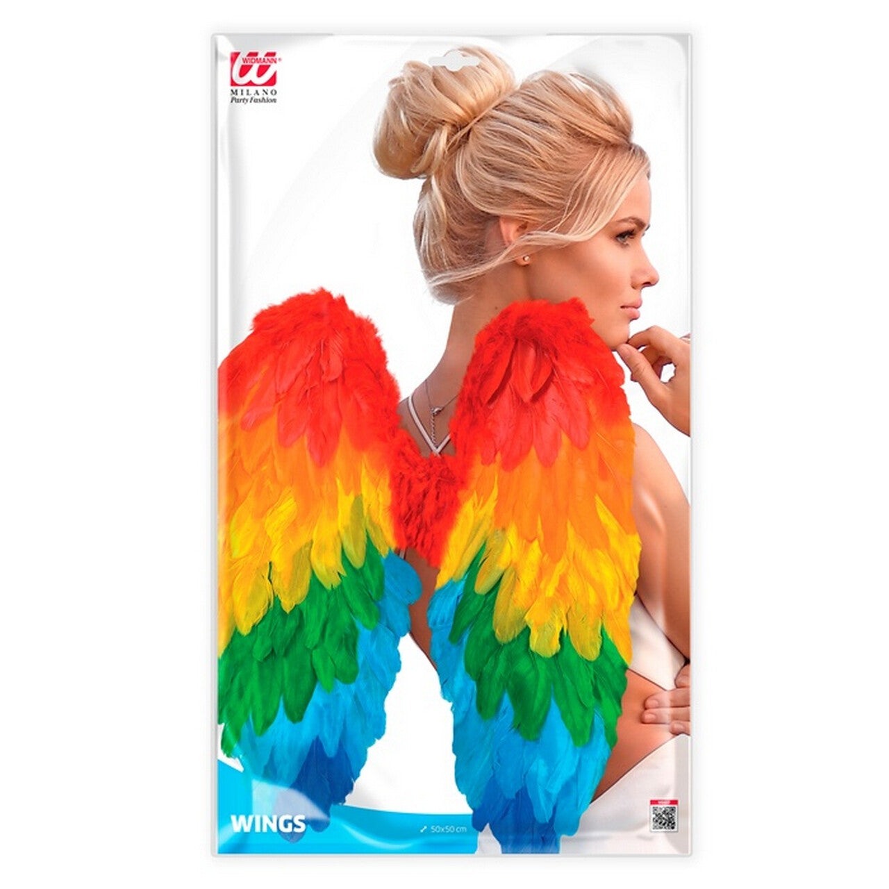 Op deze afbeelding zie je een Accessoires, van het merk Widmann. Must Be An Rainbow Angel Vleugels
