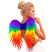Op deze afbeelding zie je een Accessoires, van het merk Widmann. Regenboog Engelen Vleugels