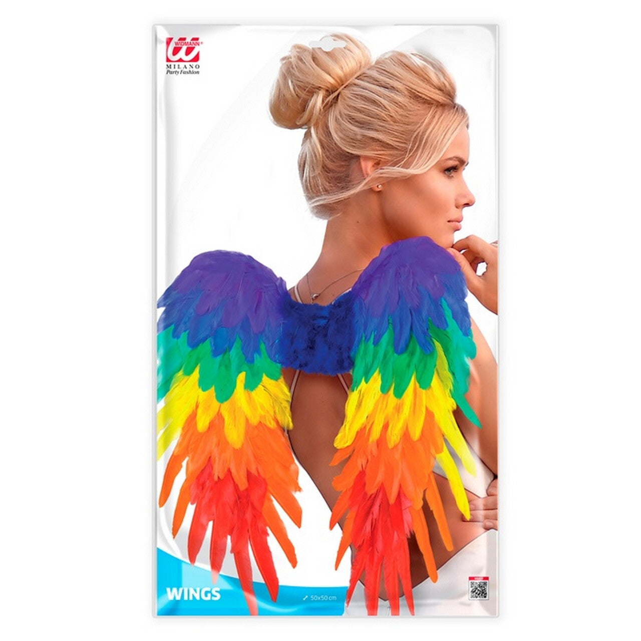 Op deze afbeelding zie je een Accessoires, van het merk Widmann. Regenboog Engelen Vleugels