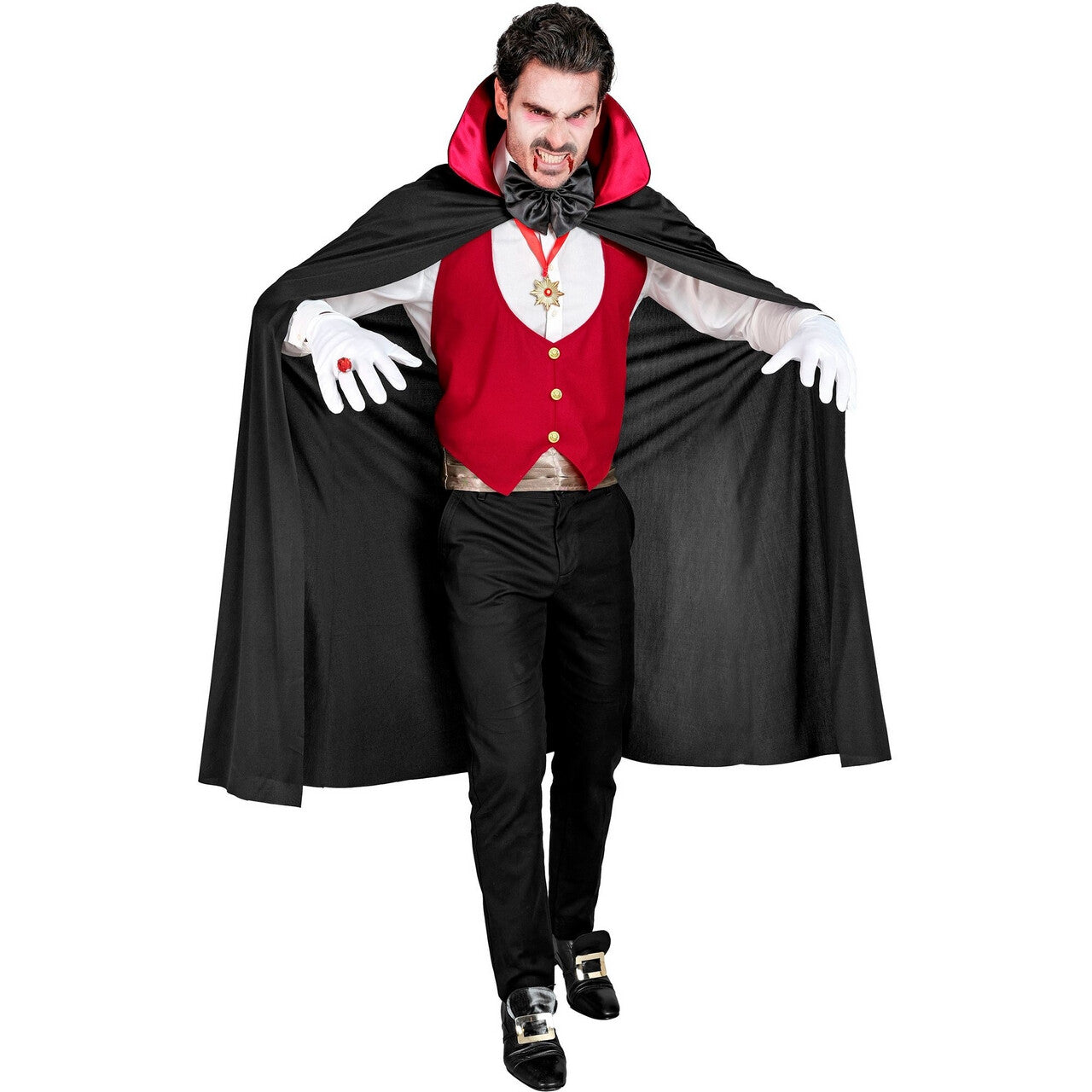 Op deze afbeelding zie je een Kostuums, van het merk Widmann. Charmante Vampier Uit Transsylvania Kostuum