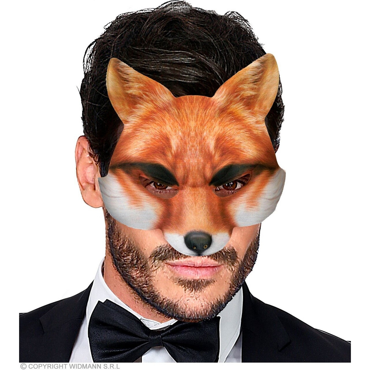 Op deze afbeelding zie je een Accessoires, van het merk Widmann. Super Echt Kinloos Masker Vos