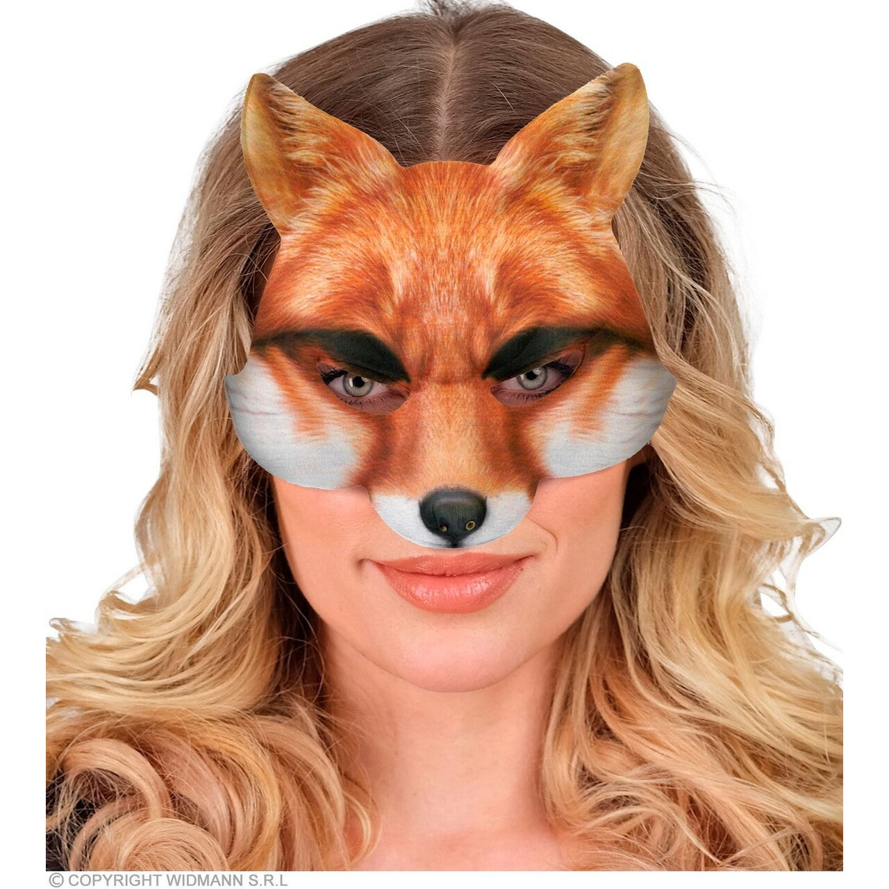 Op deze afbeelding zie je een Accessoires, van het merk Widmann. Super Echt Kinloos Masker Vos
