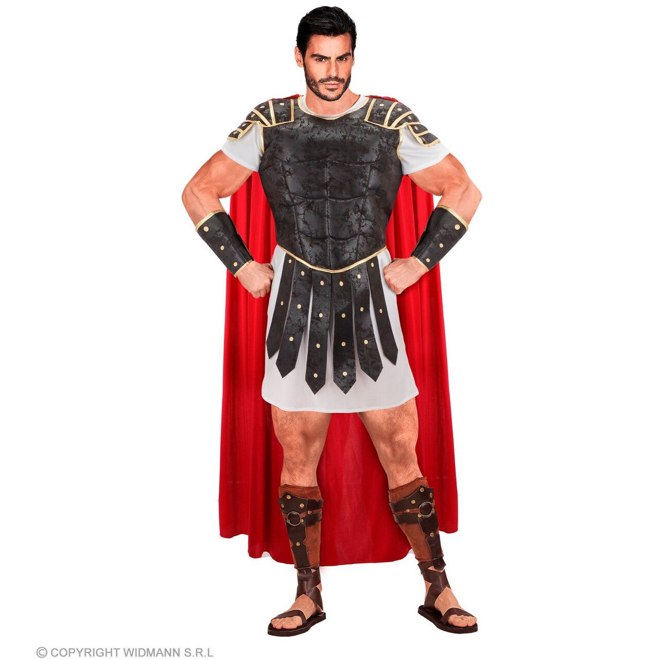 Op deze afbeelding zie je een Kostuums, van het merk Widmann. Romeinse Gladiator Richard Neverlose Man Kostuum