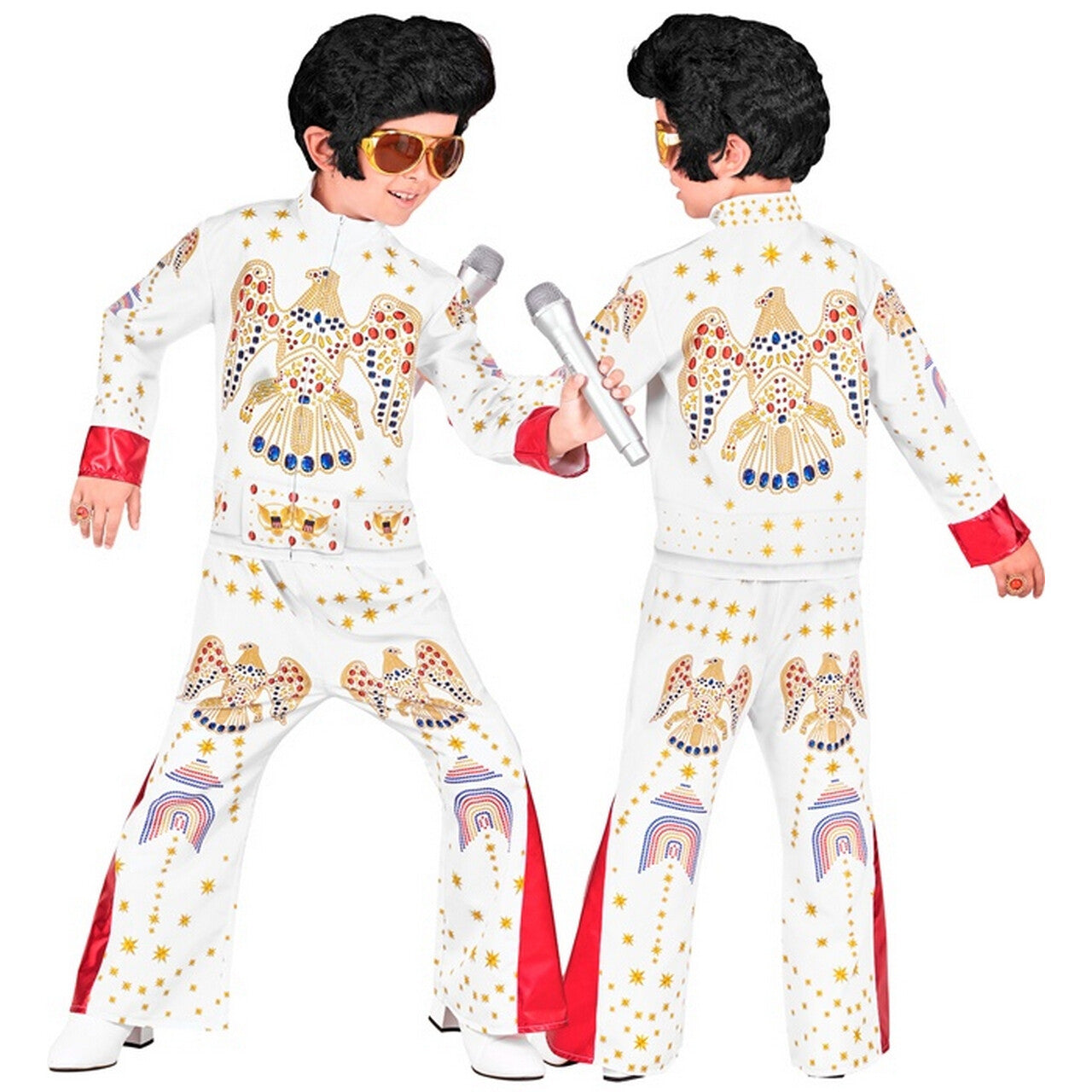 Op deze afbeelding zie je een Kostuums, van het merk Widmann. Elvis In Zijn Jongen Jaren Kostuum