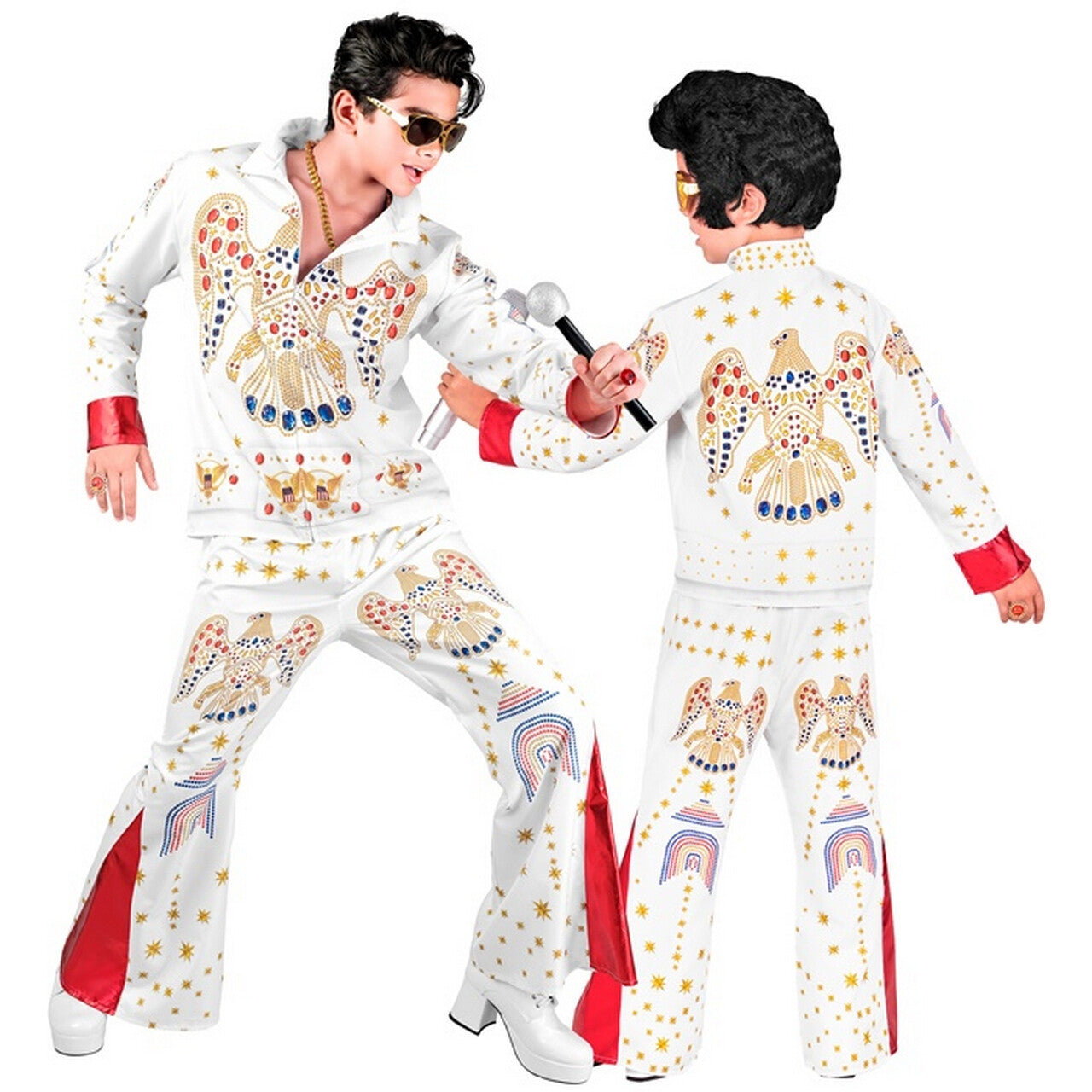 Op deze afbeelding zie je een Kostuums, van het merk Widmann. Elvis In Zijn Jongen Jaren Kostuum