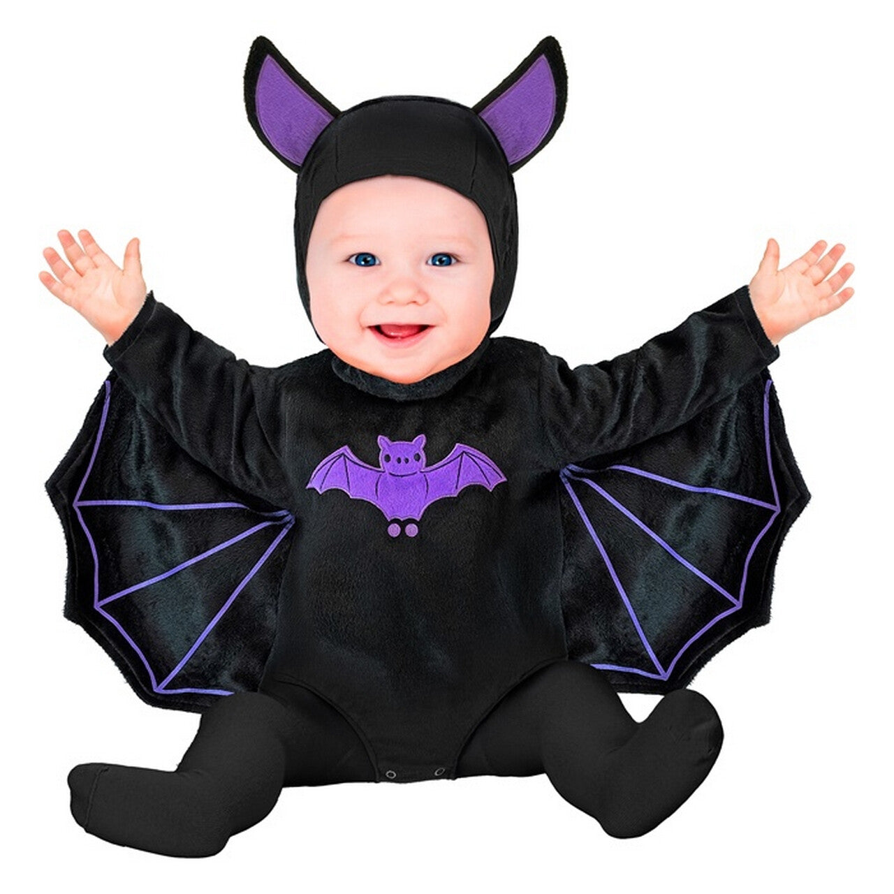 Op deze afbeelding zie je een Kostuums, van het merk Widmann. Baby Vleermuis Kind Kostuum