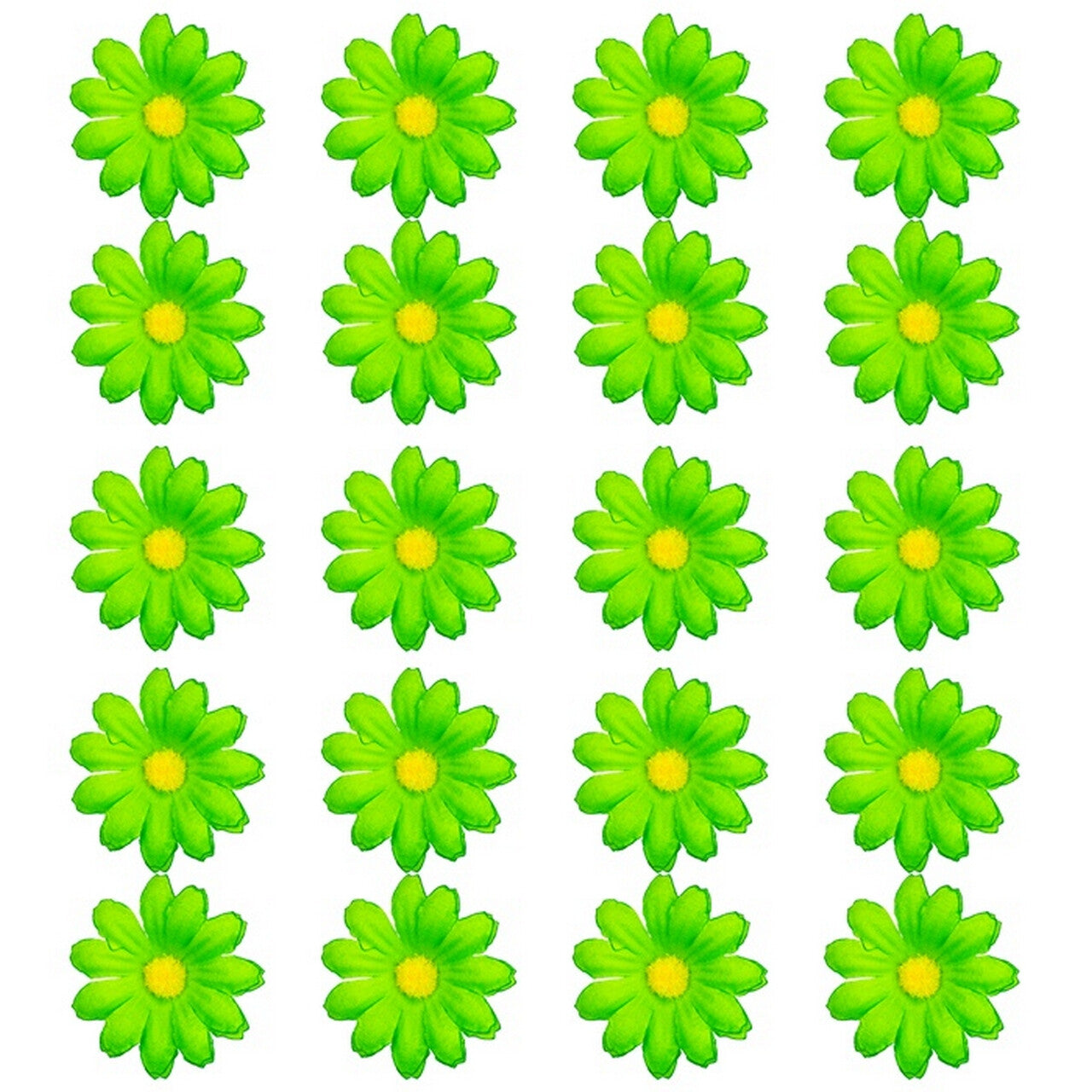 Op deze afbeelding zie je een Decoratie, van het merk Widmann. Groene Bloemendecoratie 20 Stuks