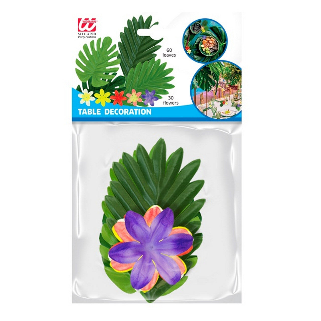 Op deze afbeelding zie je een Decoratie, van het merk Widmann. Hawaii Party Decoratie Bloemen