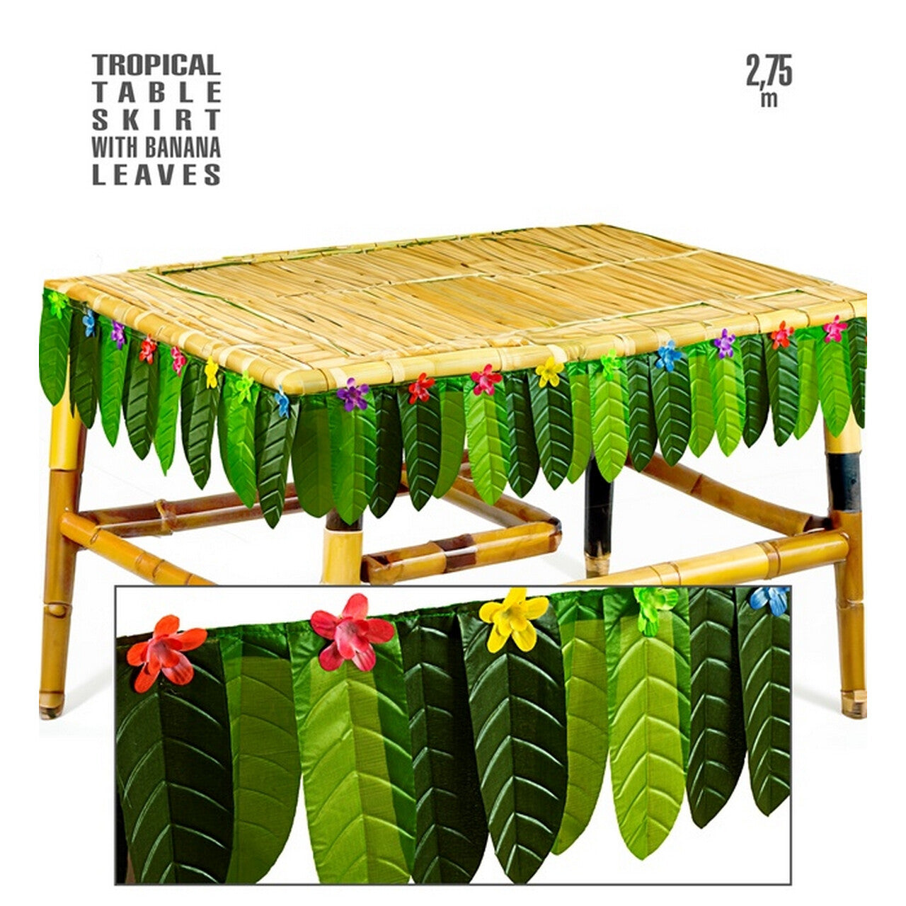 Op deze afbeelding zie je een Decoratie, van het merk Widmann. Tafel Versiering Slinger Tropical Banana