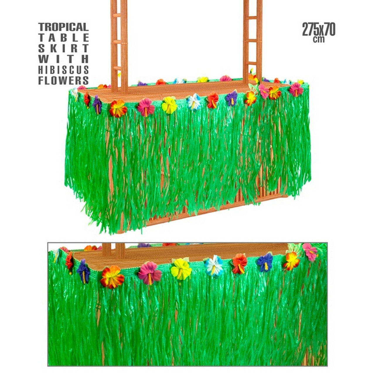 Op deze afbeelding zie je een Decoratie, van het merk Widmann. Decoratie Slinger Hawaii Party
