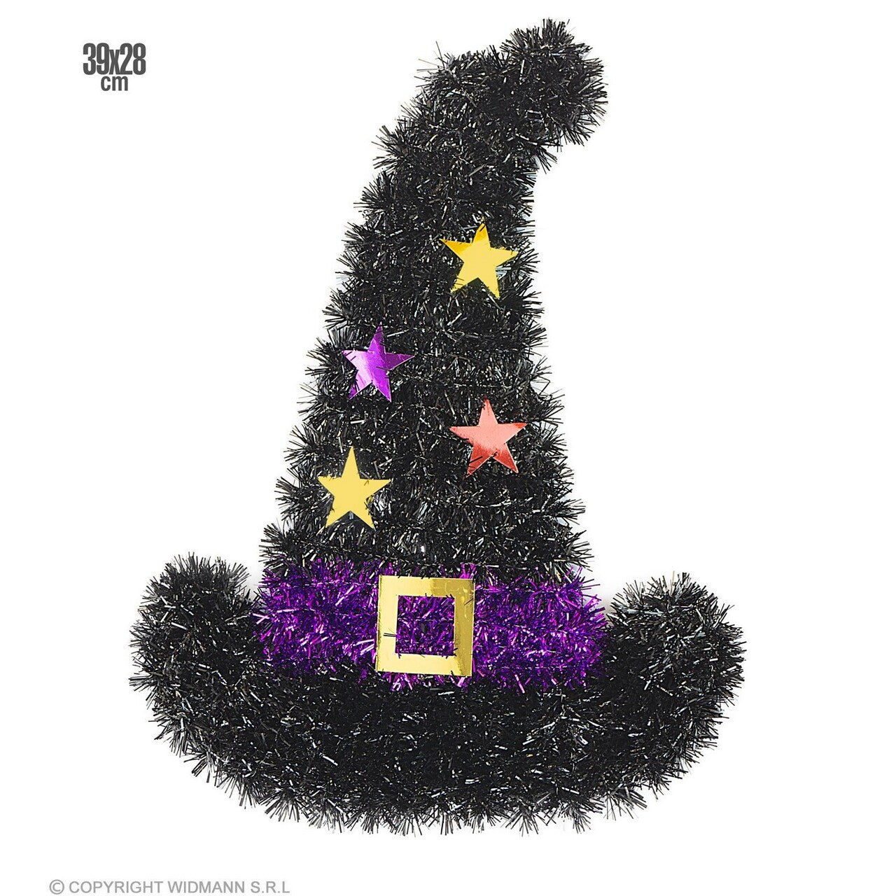 Op deze afbeelding zie je een Decoratie, van het merk Widmann. Versiering Halloween Heksenhoed