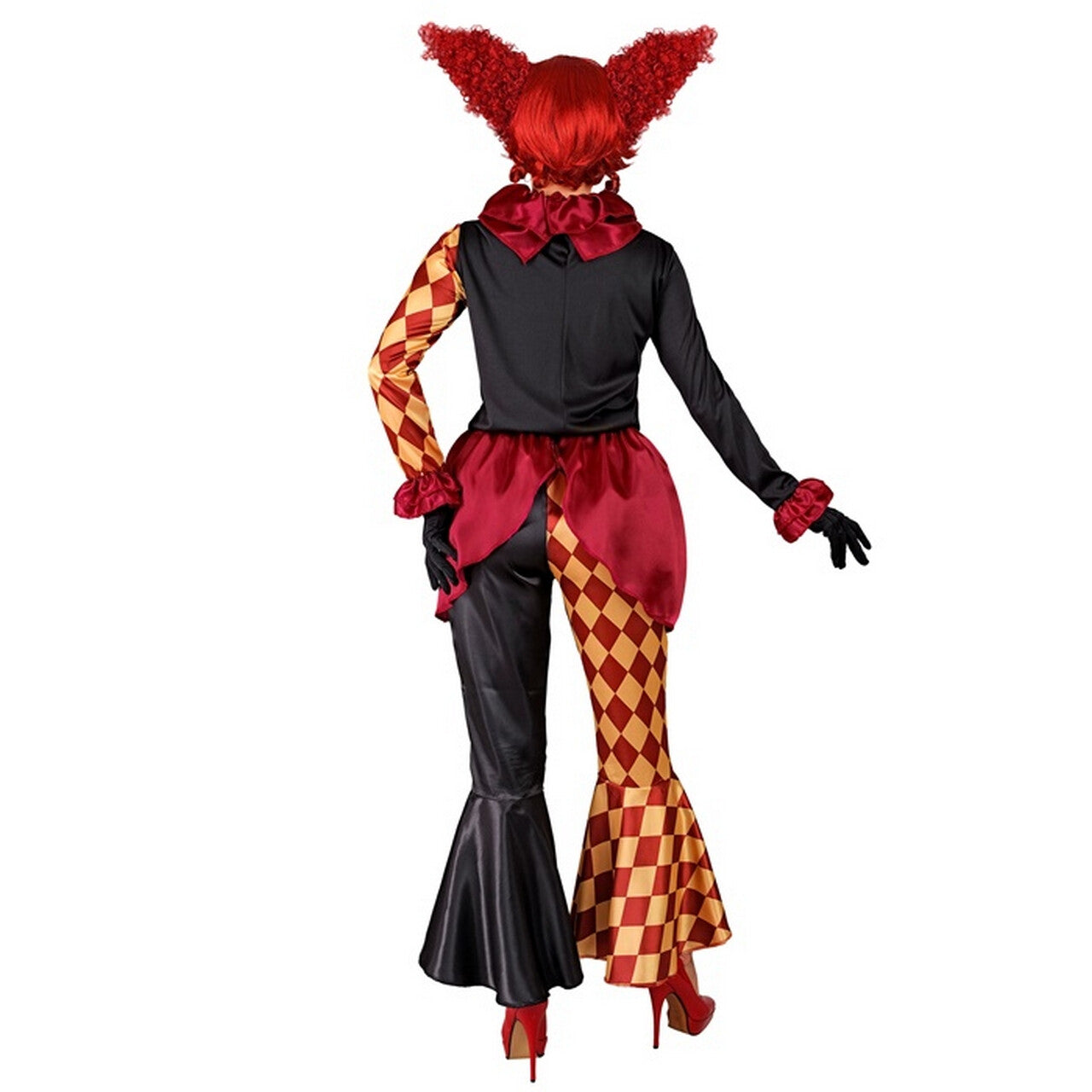 Op deze afbeelding zie je een Kostuums, van het merk Widmann. Hester Jester Horror Clown Vrouw Kostuum