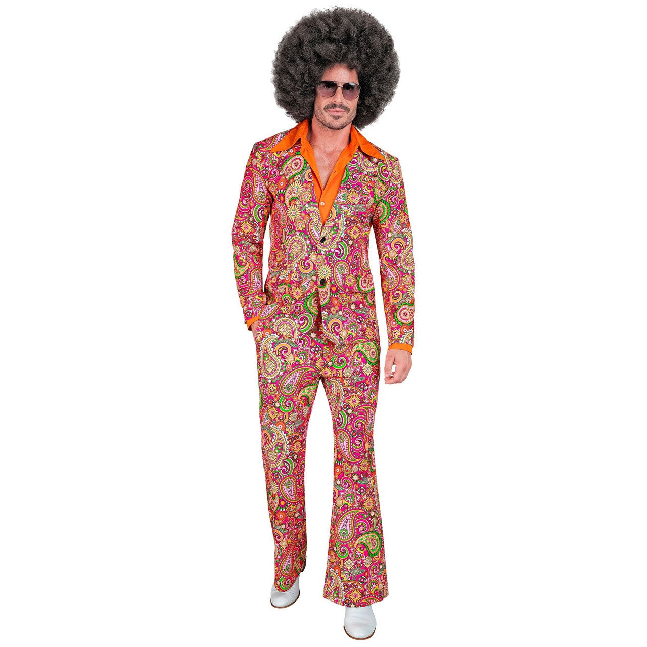 Op deze afbeelding zie je een Kostuums, van het merk Widmann. So Into The 60s Patrick Paisley 2delig Man Kostuum