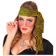 Op deze afbeelding zie je een Accessoires, van het merk Widmann. Jaren 70 Hoofdband Psychedelic Gold