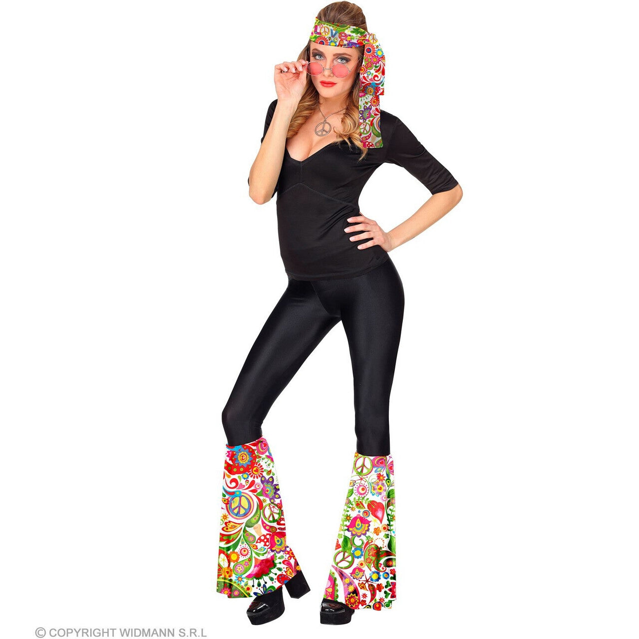 Op deze afbeelding zie je een Accessoires, van het merk Widmann. Jaren 60 Set Power Of Love