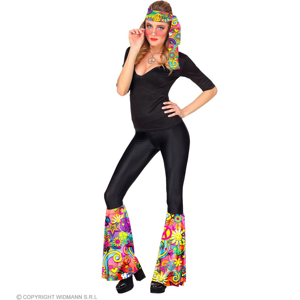 Op deze afbeelding zie je een Accessoires, van het merk Widmann. Sixties Set Power Of Peace
