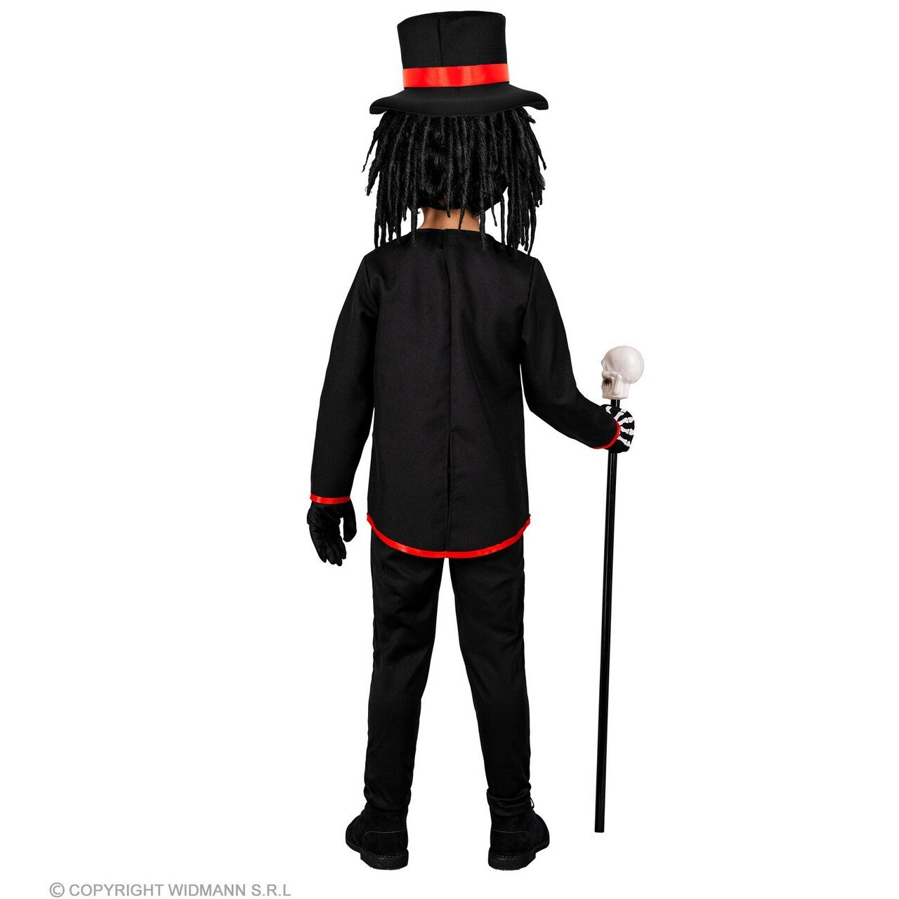 Op deze afbeelding zie je een Kostuums, van het merk Widmann. Kleine Voodoo Priester Bondye Jongen Kostuum