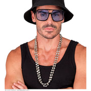 Op deze afbeelding zie je een Accessoires, van het merk Widmann. Dubbele Disco Kralen Ketting Zilver