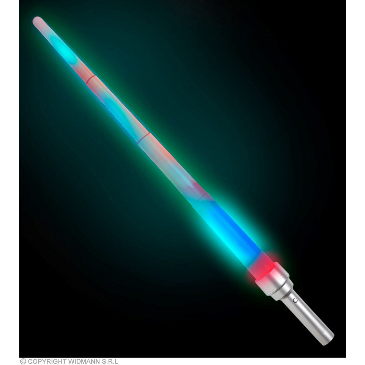 Op deze afbeelding zie je een Accessoires, van het merk Widmann. Uitschuifbaar Lichtzwaard Met Lichtfunctie