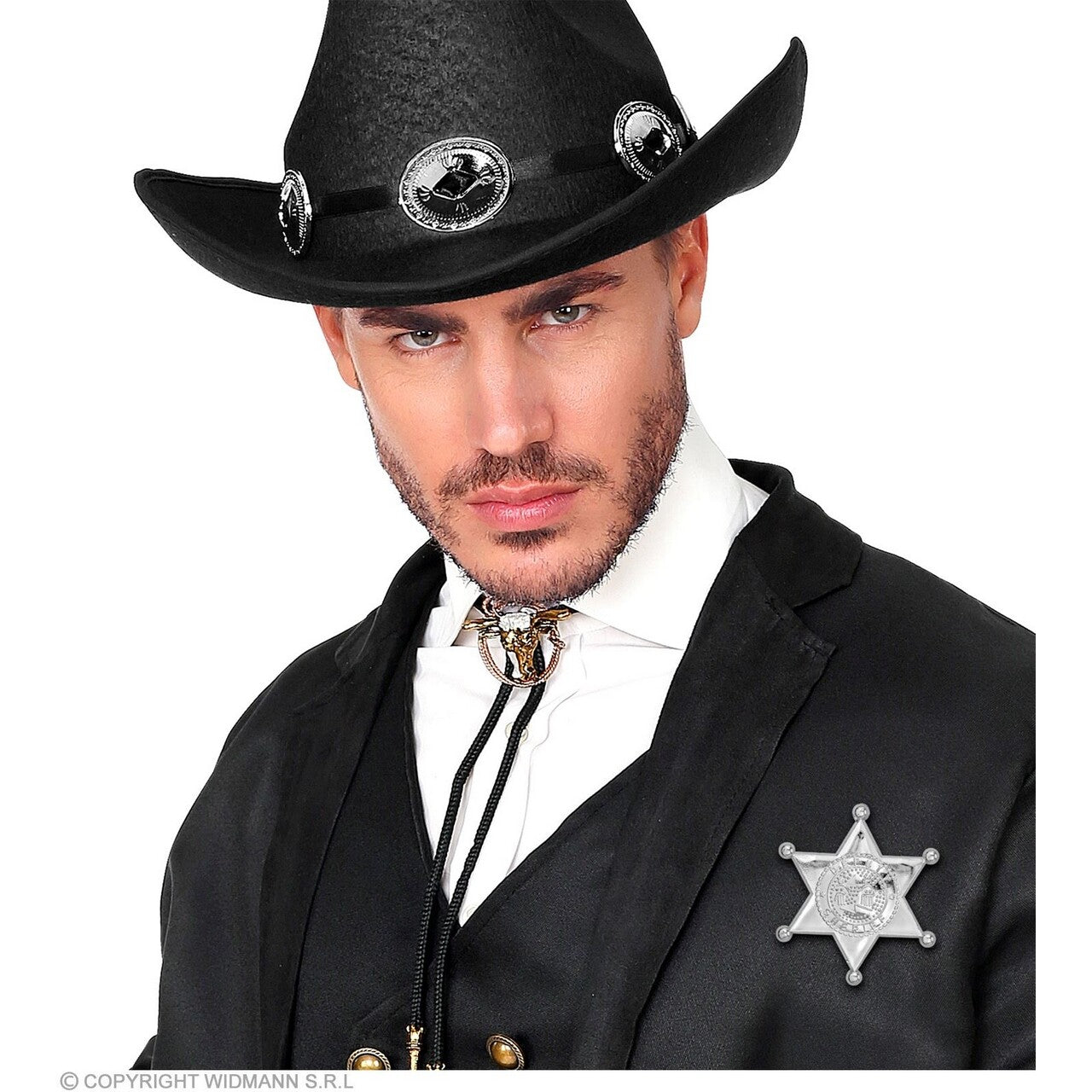 Op deze afbeelding zie je een Accessoires, van het merk Widmann. Sheriff Ster Zilver