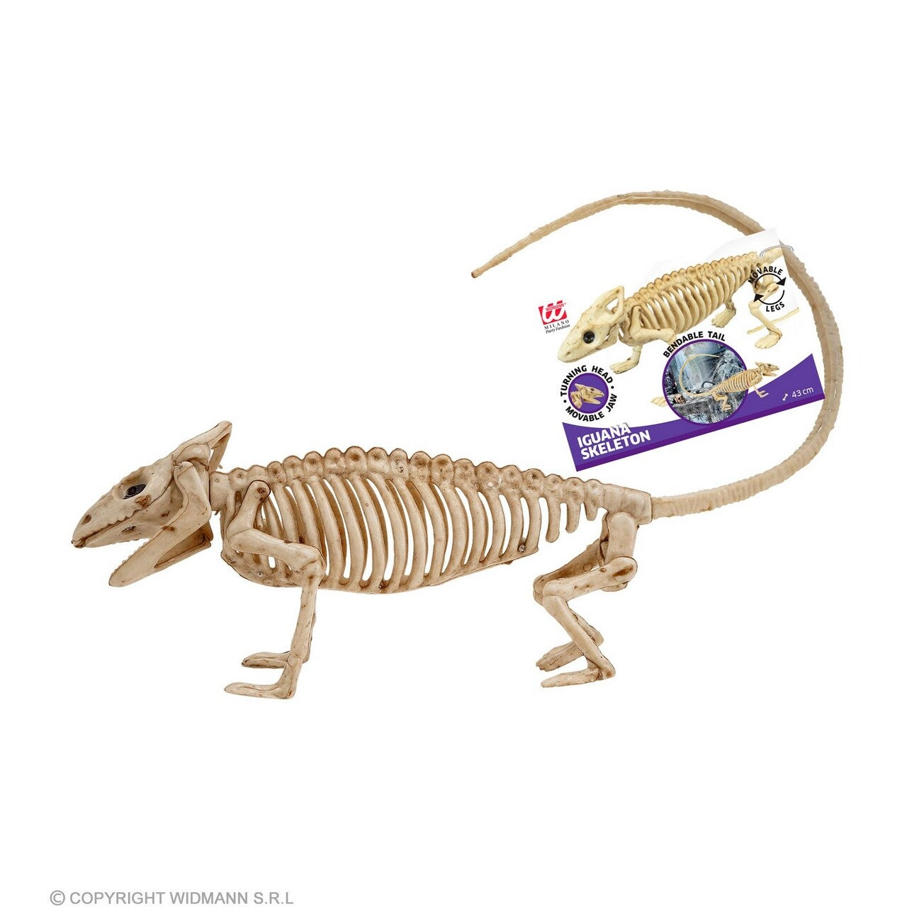 Op deze afbeelding zie je een Decoratie, van het merk Widmann. Decoratie Skelet Leguaan