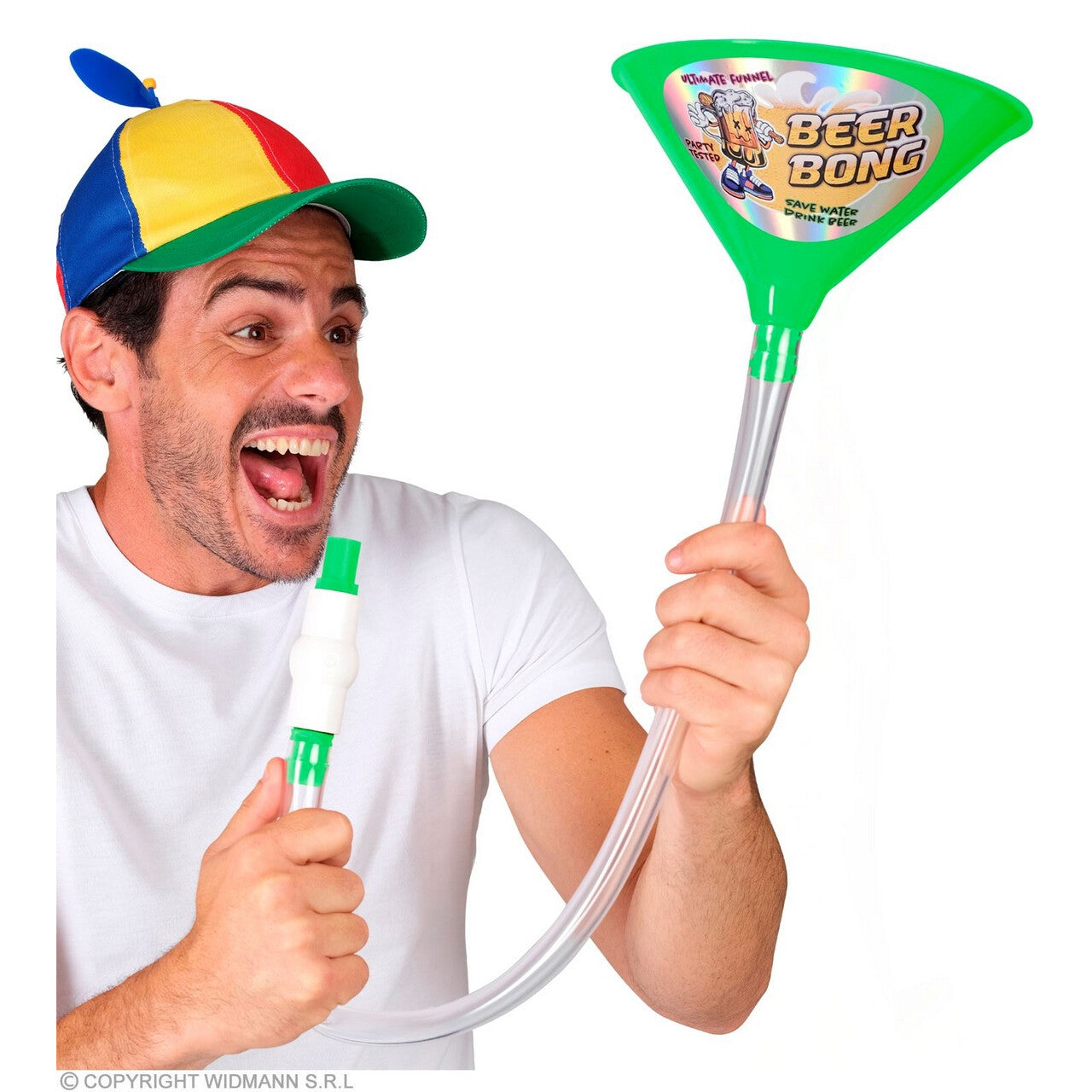 Op deze afbeelding zie je een Accessoires, van het merk Widmann. Groen Bier Trechter Spel