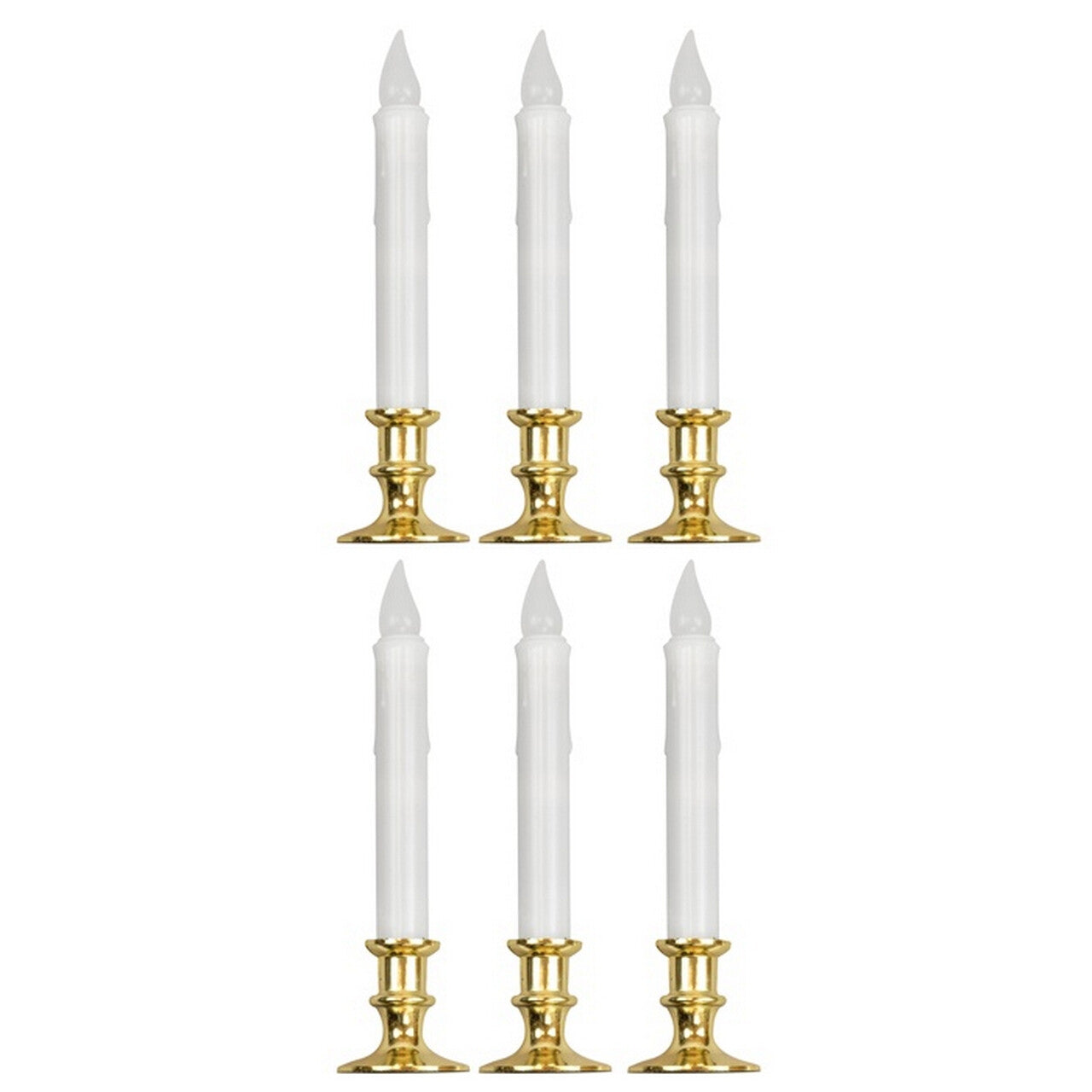 Op deze afbeelding zie je een Decoratie, van het merk Widmann. Kaarsen Set 6 Stuks Met Flikkerend Licht En Timer