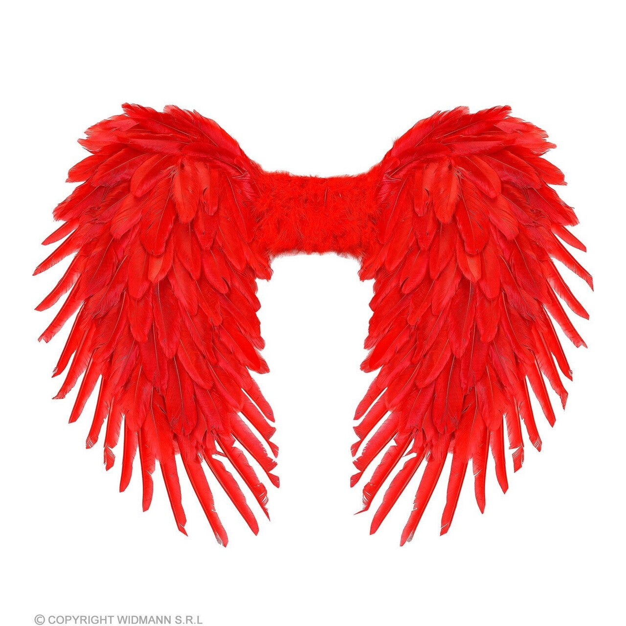 Op deze afbeelding zie je een Accessoires, van het merk Widmann. Veren Vleugels Rood Fly To Love