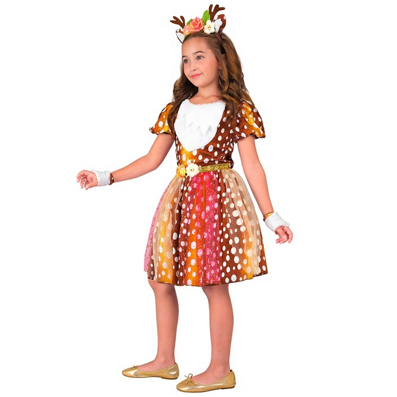 Op deze afbeelding zie je een Kostuums, van het merk Widmann. Bambini Hertje Meisje Kostuum