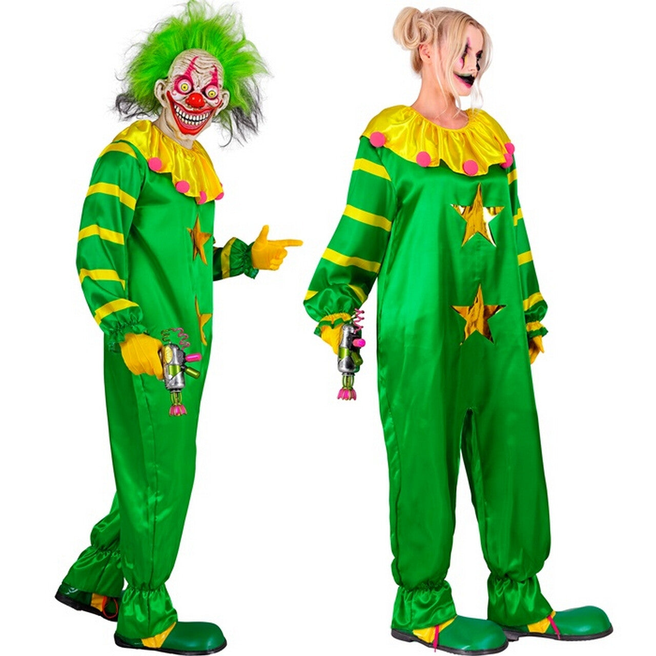 Op deze afbeelding zie je een Kostuums, van het merk Widmann. Clown Vreemde Vrolijkheid Kostuum