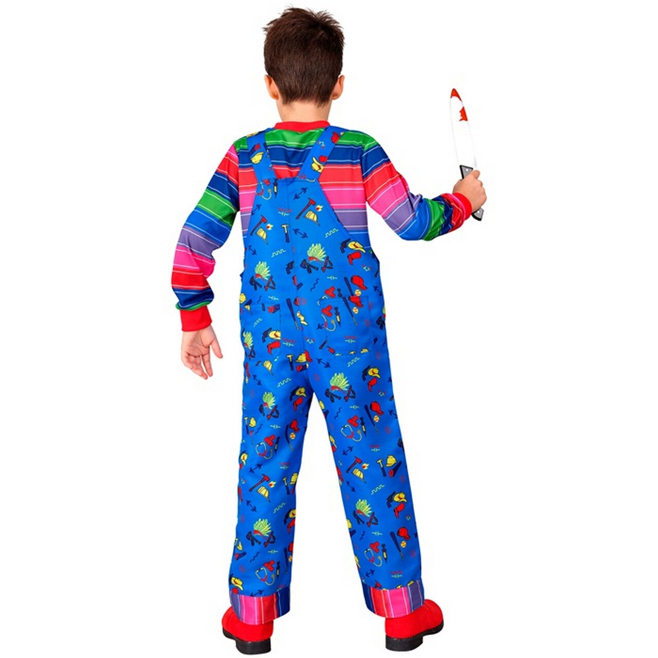 Op deze afbeelding zie je een Kostuums, van het merk Widmann. Wanna Play Chucky Jongen Kostuum