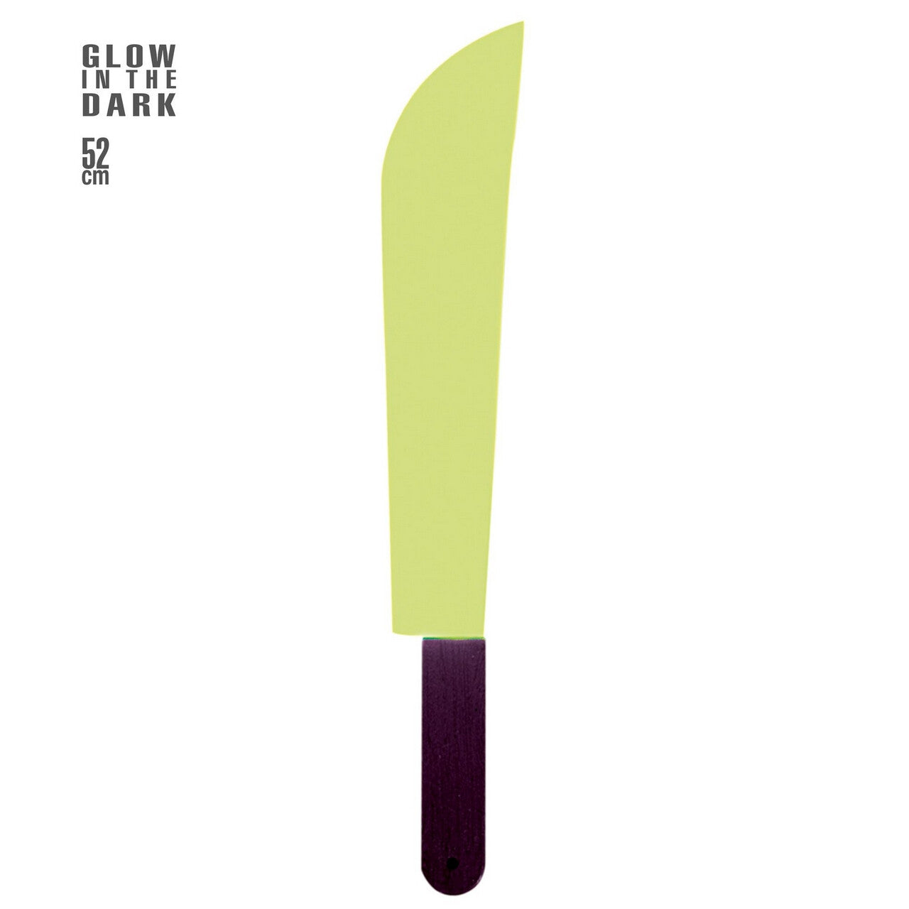 Op deze afbeelding zie je een Accessoires, van het merk Widmann. Glow In The Dark Machete 52 Centimeter