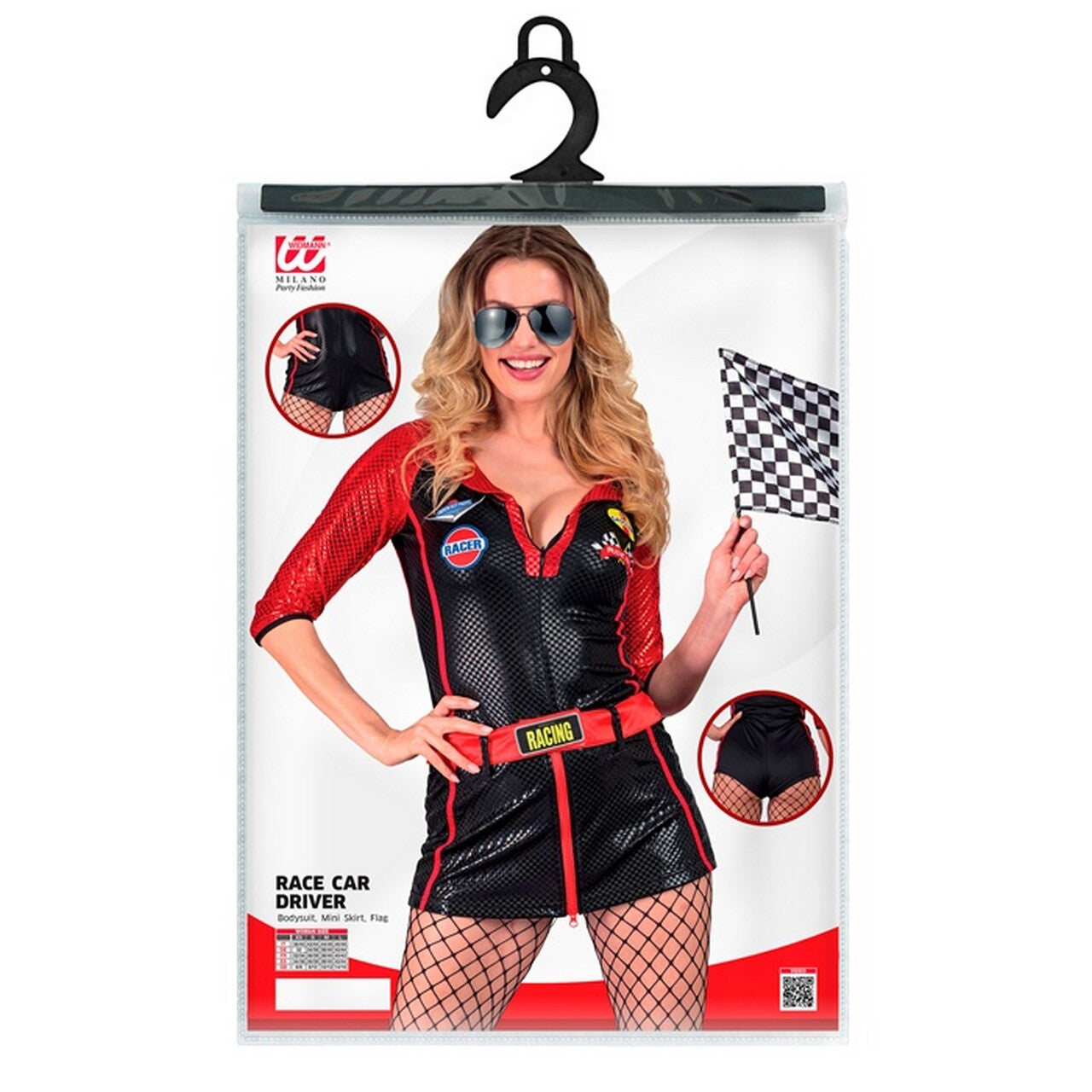 Op deze afbeelding zie je een Kostuums, van het merk Widmann. Racing Pitspoes Vrouw Kostuum