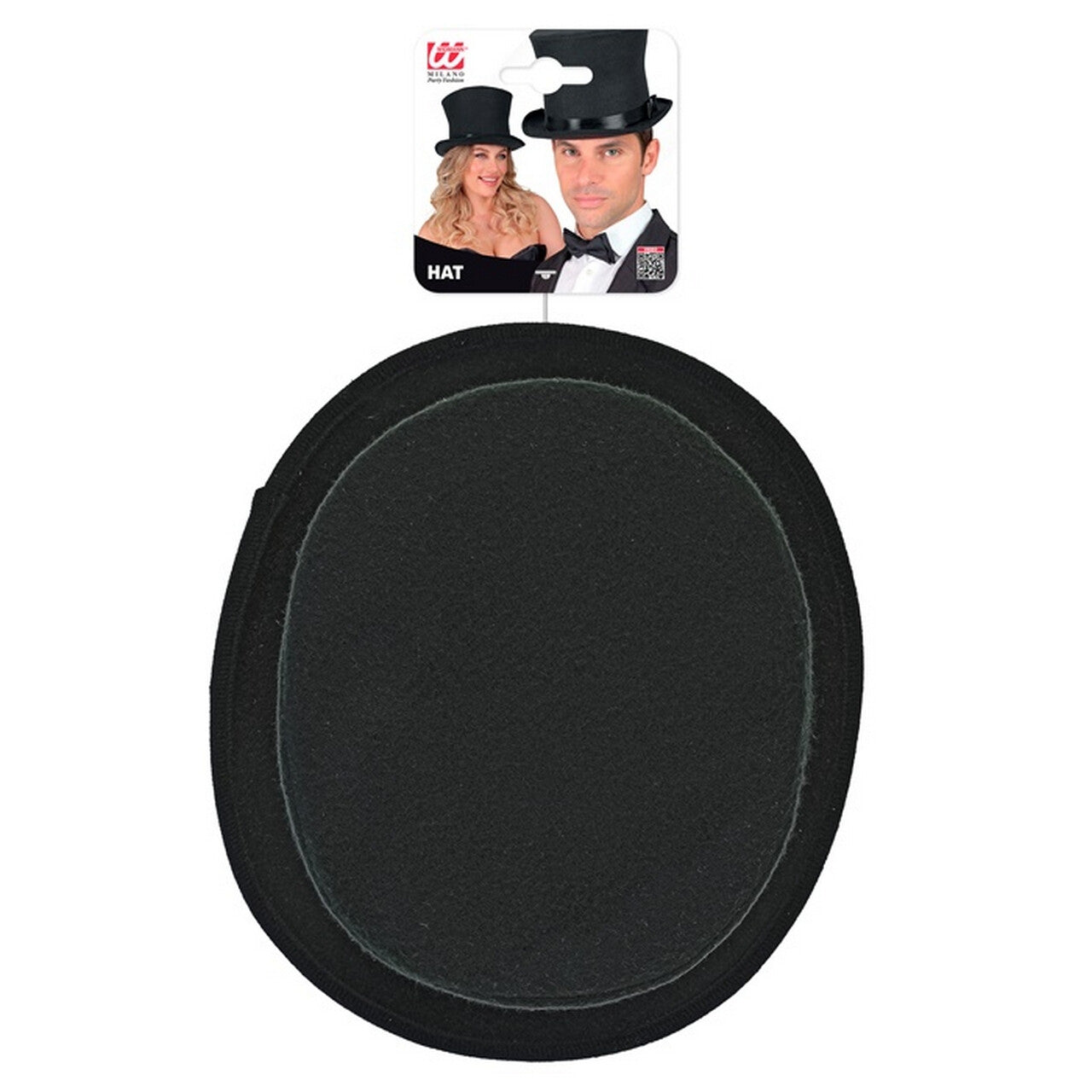 Op deze afbeelding zie je een Accessoires, van het merk Widmann. Hoge Deftige Hoed Zwart