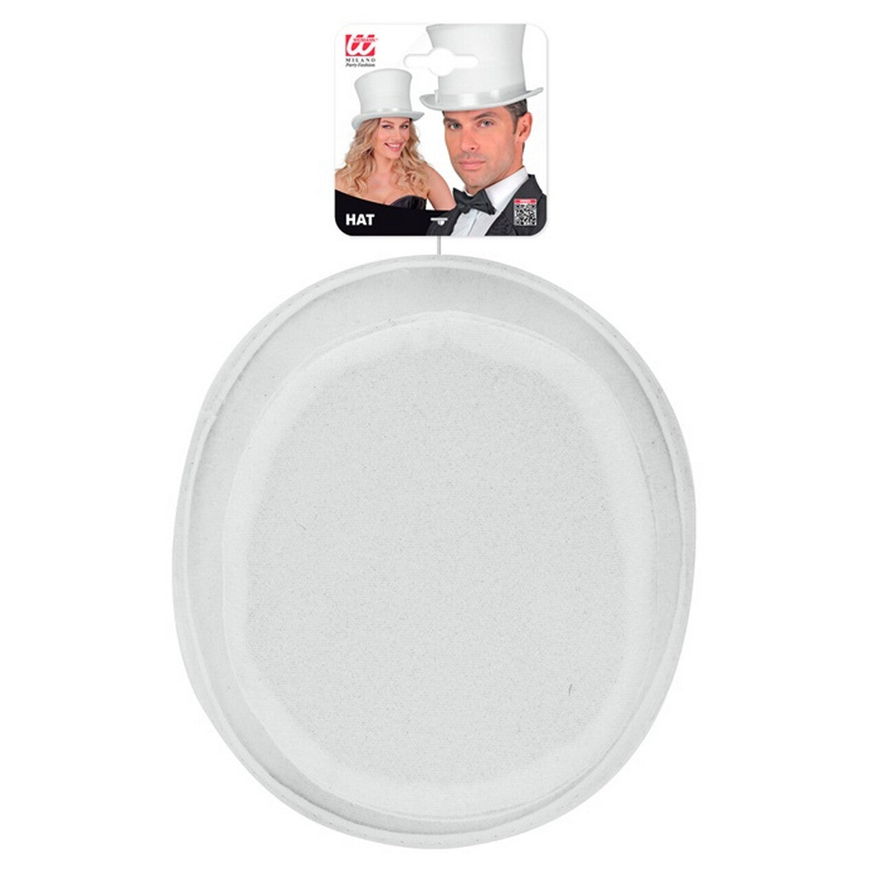 Op deze afbeelding zie je een Accessoires, van het merk Widmann. Hoge Deftige Hoed Wit