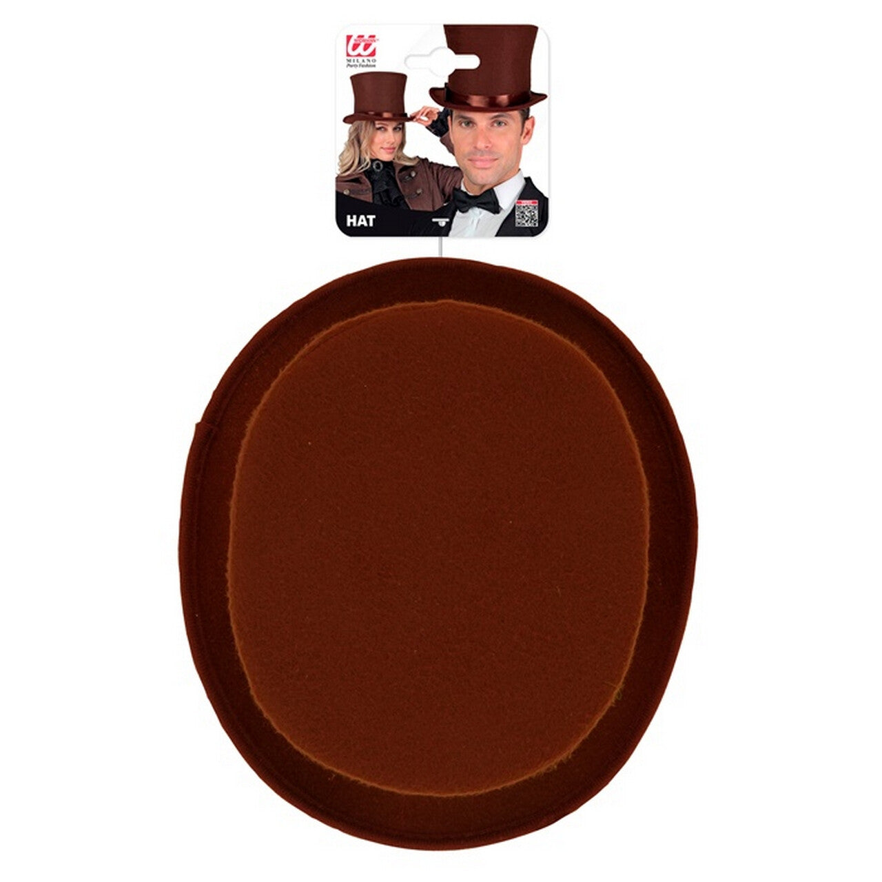 Op deze afbeelding zie je een Accessoires, van het merk Widmann. Hoge Deftige Hoed Bruin