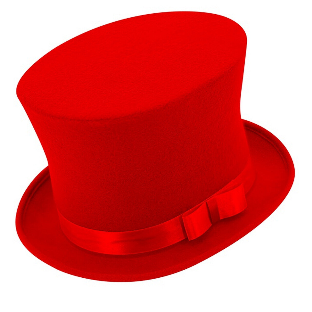 Op deze afbeelding zie je een Accessoires, van het merk Widmann. Hoge Deftige Hoed Rood