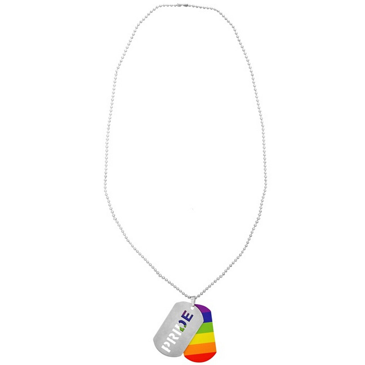 Op deze afbeelding zie je een Accessoires, van het merk Widmann. Ketting Rainbow Pride