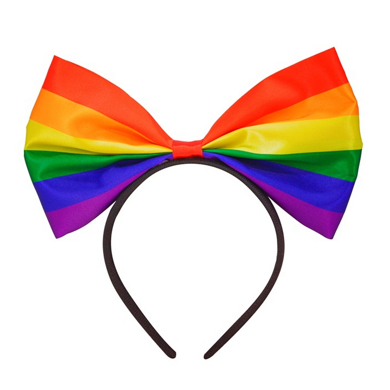 Op deze afbeelding zie je een Accessoires, van het merk Widmann. Hoofdband Met Regenboog Strik Jojo
