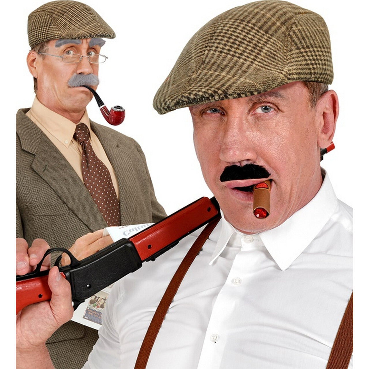 Op deze afbeelding zie je een Accessoires, van het merk Widmann. Opa Pet Sherlock