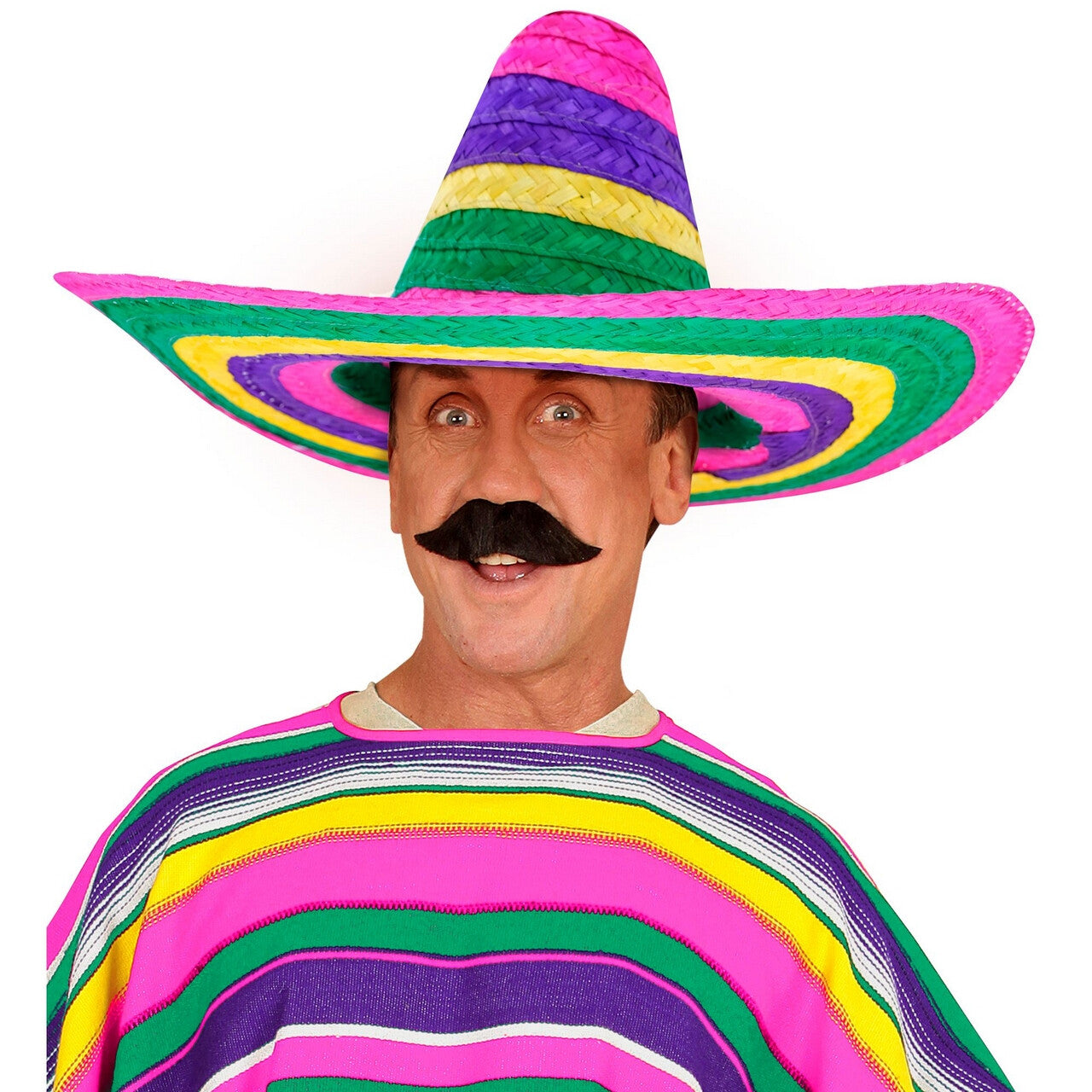 Op deze afbeelding zie je een Accessoires, van het merk Widmann. All The Way To Mexico Sombrero Hoed
