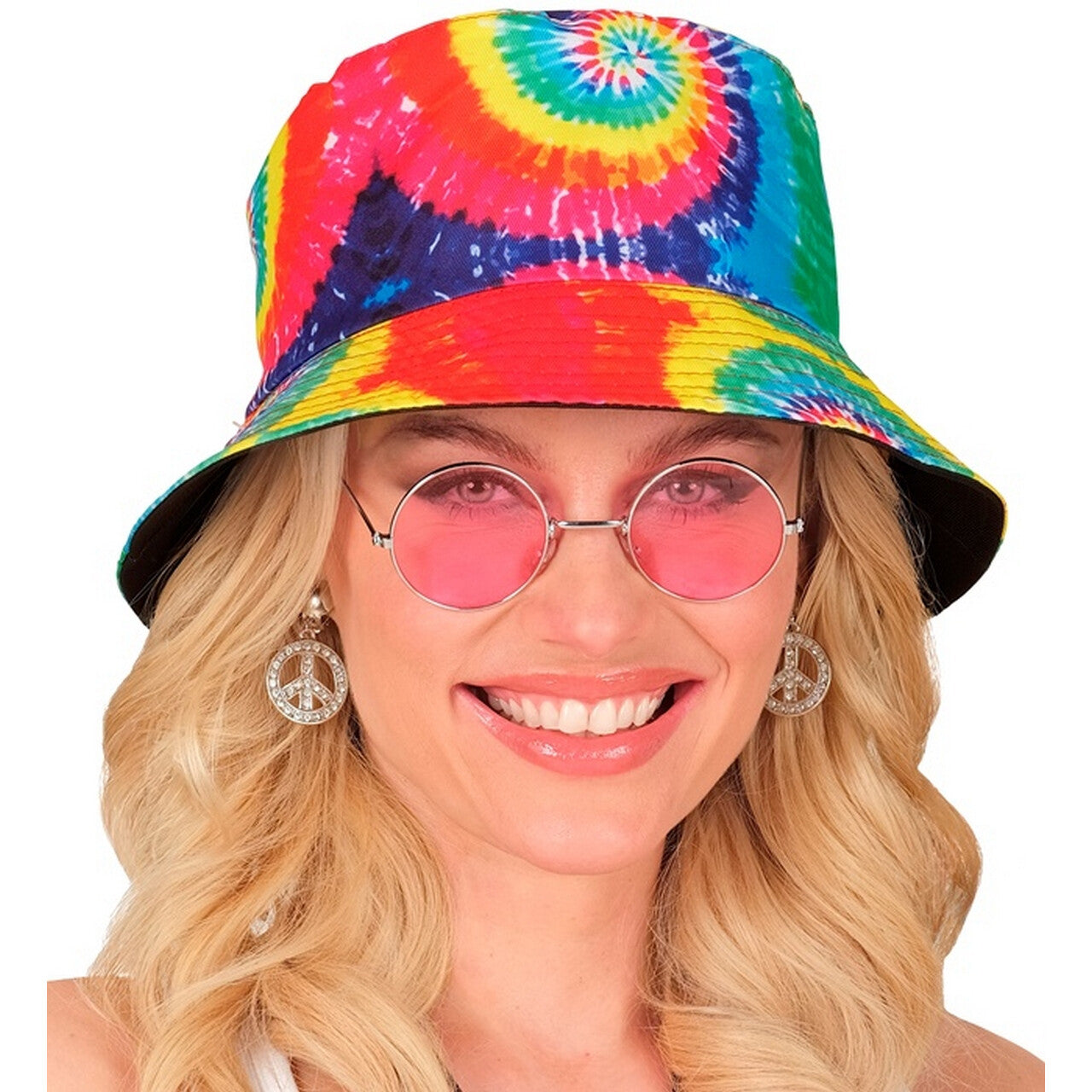 Op deze afbeelding zie je een Accessoires, van het merk Widmann. Bucket Hat Festival Psycho