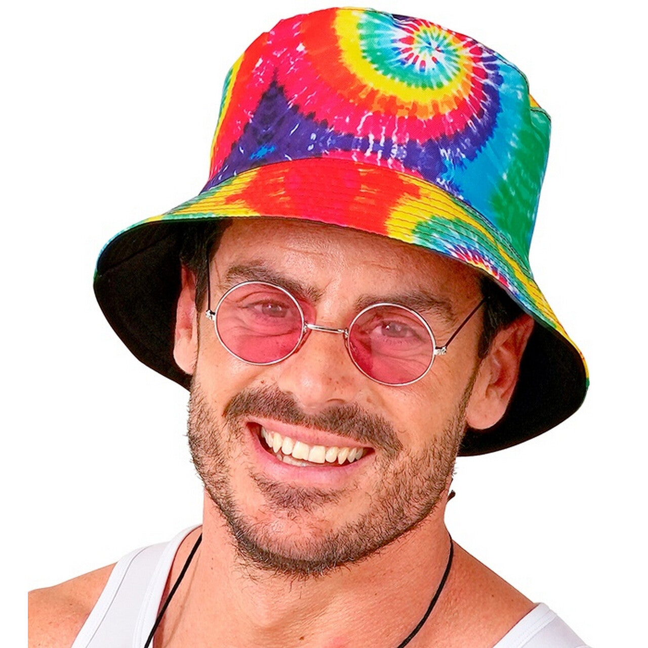 Op deze afbeelding zie je een Accessoires, van het merk Widmann. Bucket Hat Festival Psycho