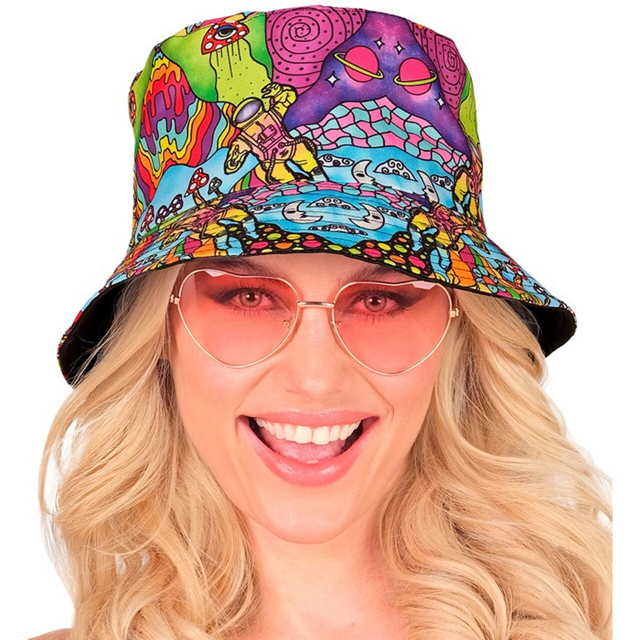 Op deze afbeelding zie je een Accessoires, van het merk Widmann. Bucket Hat Super High